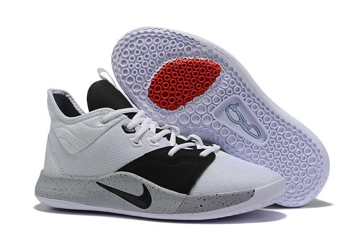 New Nike PG 3 White Black Grey Shoes